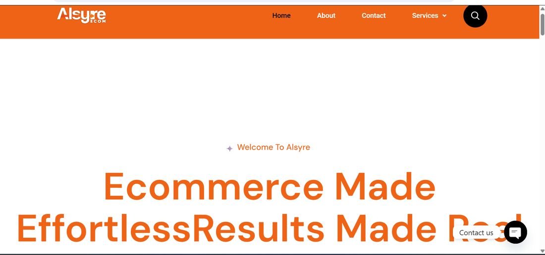 Alsyre Ecom website screenshot